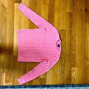 Salmon colored Magaschoni cashmere sweater